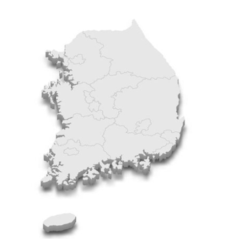 대한민국 전국 지도